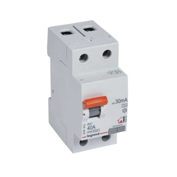 Proudový chránič RX³ - 2P - 230V~ - 30mA - 40A - Typ A s referencí 402060 od značky LEGRAND