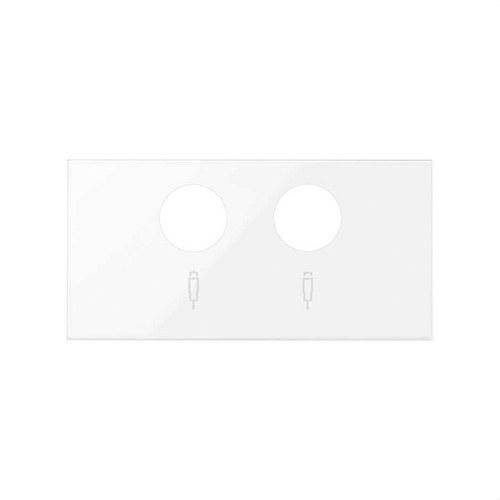 Cover for R-TV+SAT inductive sockets glossy white Simon 100 with reference 10000053-130 from the brand SIMON