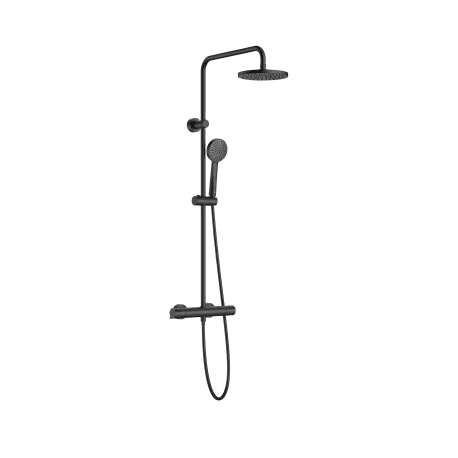 Matte Black Thermostatic Shower Column Roca T-Basic with reference A5A9F18NB0 from the brand ROCA
