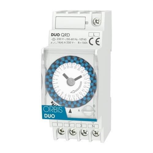 Analogový časový spínač 2 MOD.DUO QRD 230V s referencí OB292032 od značky ORBIS