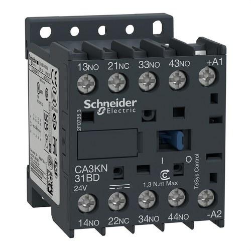 Pomocný stykač TeSys CA3K 3NO+1NC 24VDC s referencí CA3KN31BD od značky SCHNEIDER ELECTRIC
