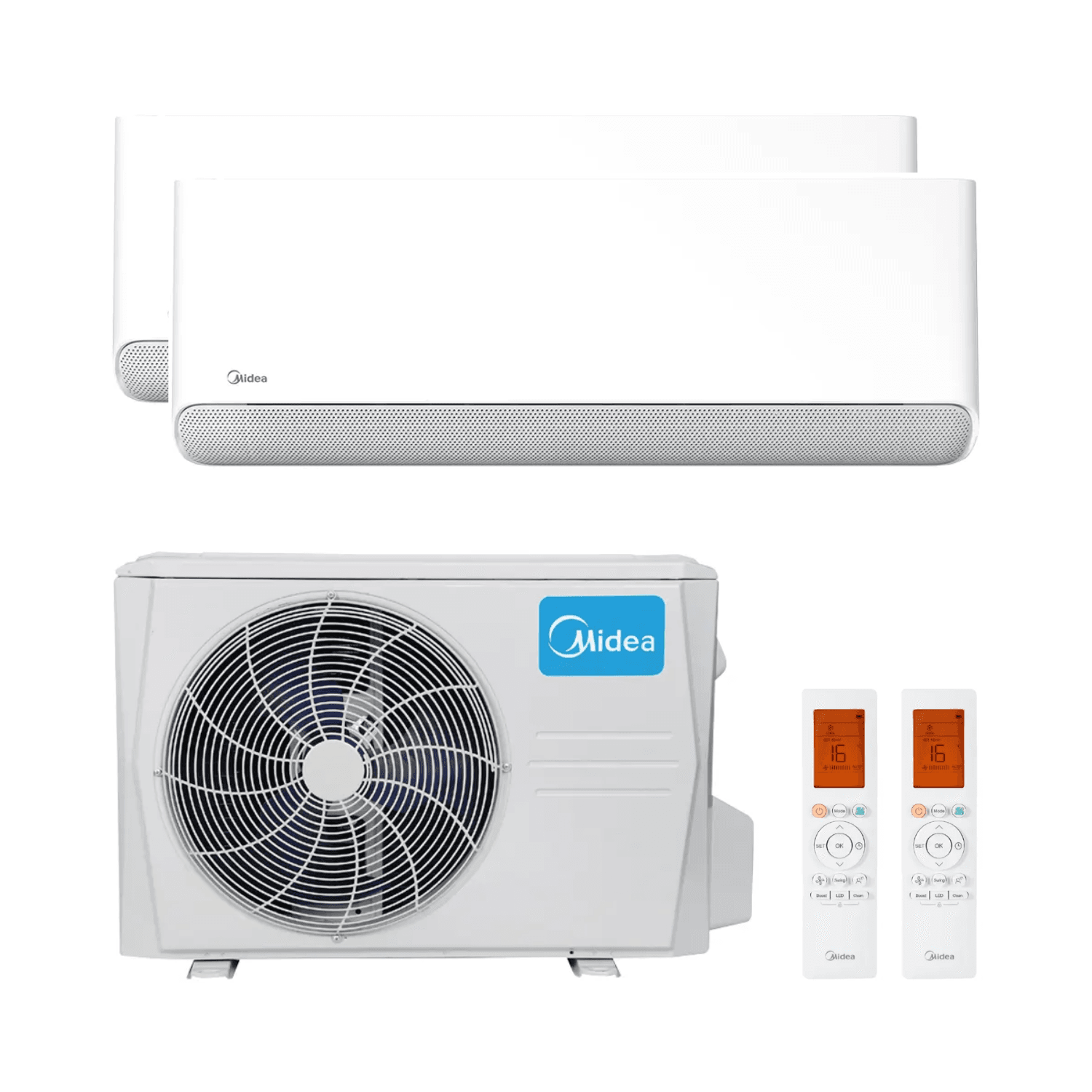 Klimatizace 2v1 s WiFi Midea Breezeless E 2,6 kW 9000 BTU s referencí BREEZELESS09+09 od značky MIDEA