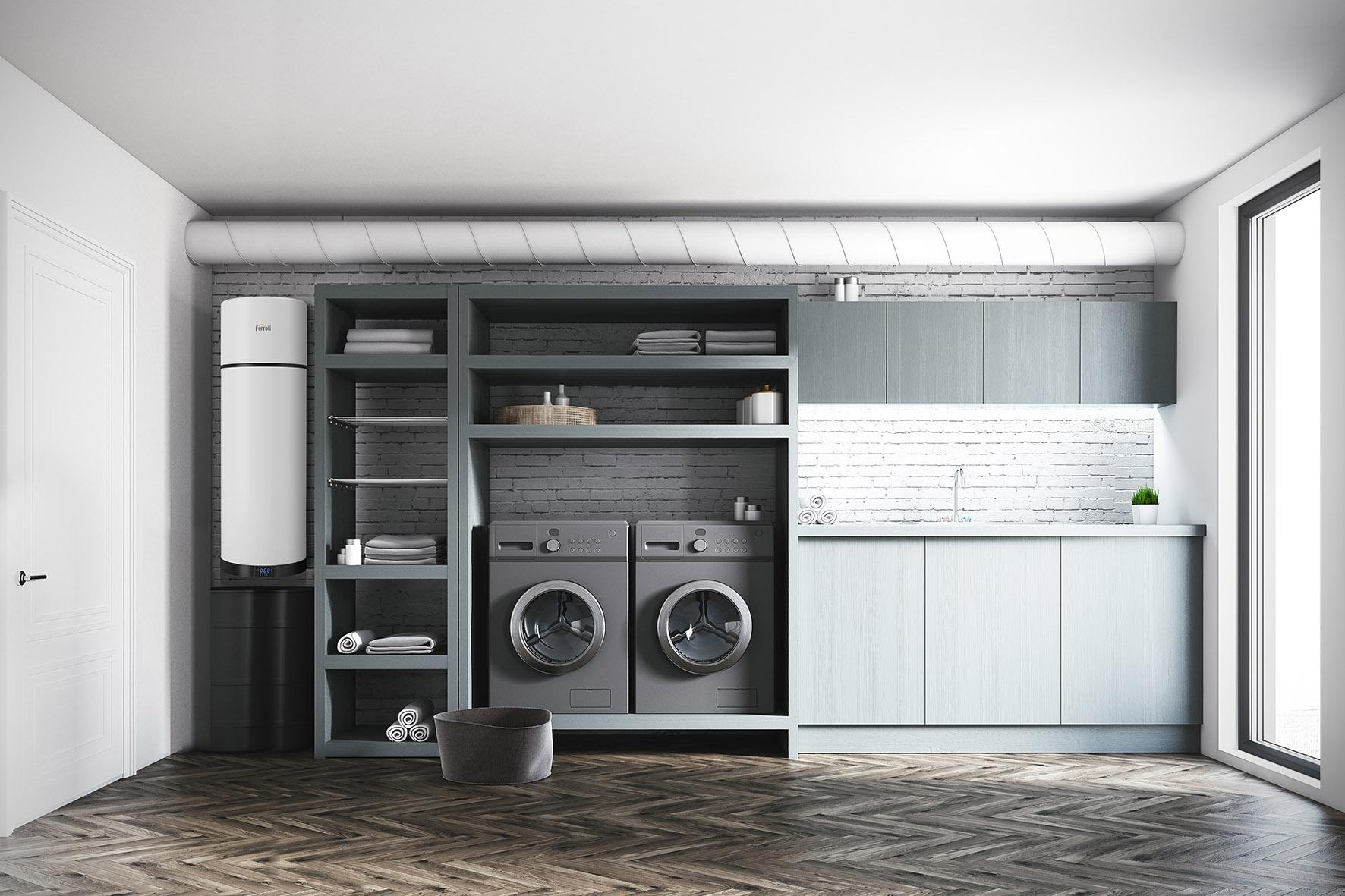 Heat Pump for DHW with WiFi Ferroli EGEA TECH LT 90 Litres with reference GAA0P8KA from the brand FERROLI