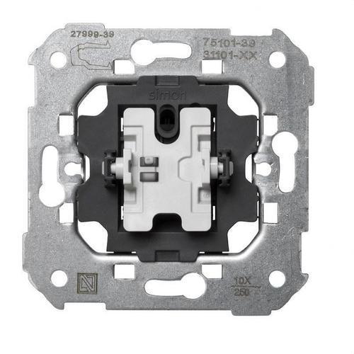 Jednopólový vypínač se systémem rychlého připojení Simon 75 s referencí 75101-39 od značky SIMON